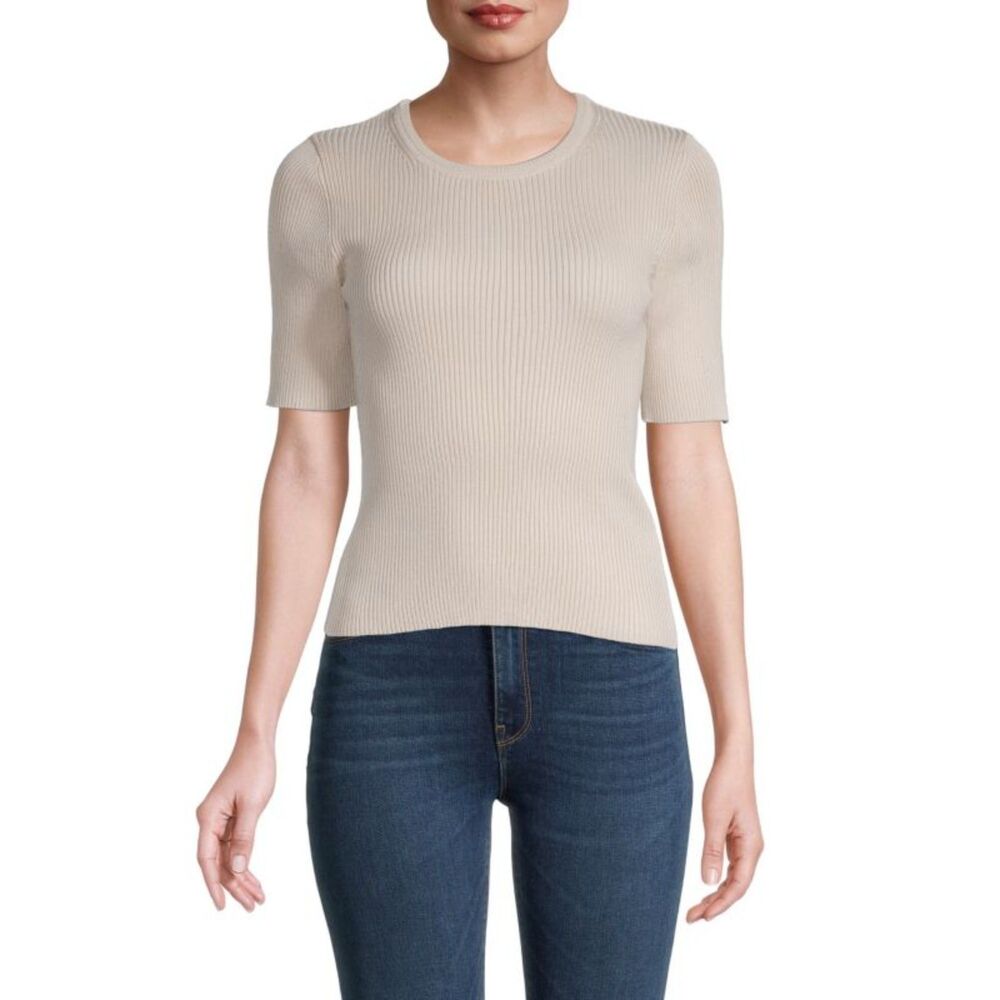 Truth By Republic Crewneck Sweater Viscose Blend Short Sleeve Women’s Sz M